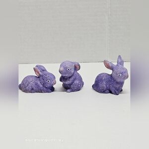 3/15$ Bundle Deal   Ceramic Purple Bunnies